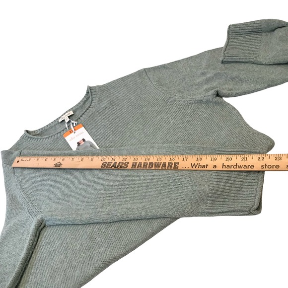 Ella Moss Women's Light Blue Knit Sweater Crew Neck Long Sleeve Size XXL - Picture 6 of 16